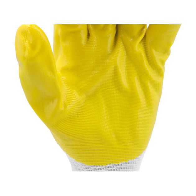Перчатки рабочие трикотажные нейлоновые желтые YATO, размер 10, фото , изображение 10 | SNABZHENIE.com.ua