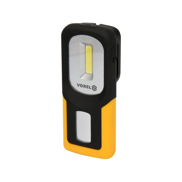Ліхтар COB LED акумуляторний VOREL : діодний (3Вт) 100Lm, Li-Ion 3.7 В, 800 A/Год, 5 режимів [12/48], фото , зображення 2 | SNABZHENIE.com.ua