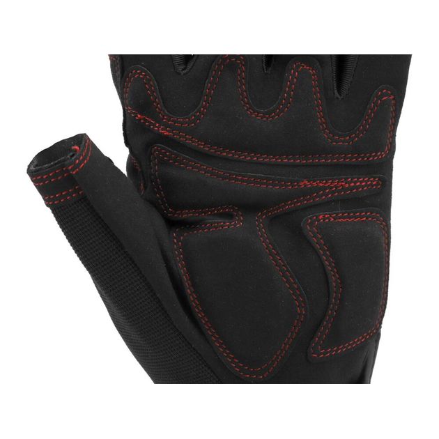 Перчатки рабочие черные открытые YATO, искусственная кожа, размер 10, фото , изображение 10 | SNABZHENIE.com.ua