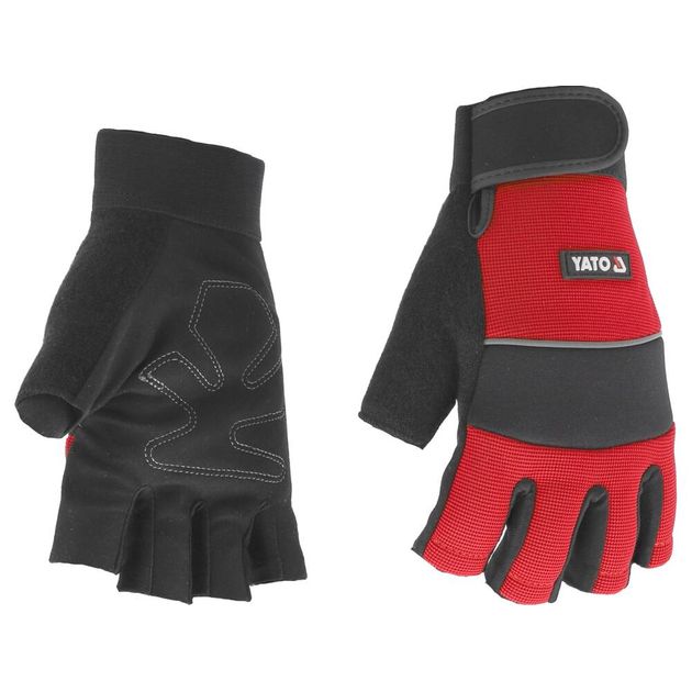 Перчатки рабочие YATO с открытыми пальцами, размер 10 (YT-74662), фото , изображение 2 | SNABZHENIE.com.ua