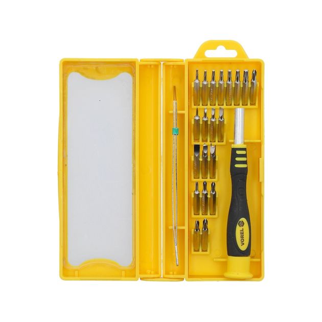 Набор отверток VOREL для точных работ, 22 насадки, фото , изображение 2 | SNABZHENIE.com.ua