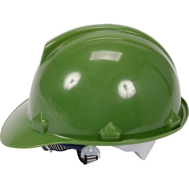 Каска VOREL защитная зелёная из HDPE для головы, фото , изображение 2 | SNABZHENIE.com.ua