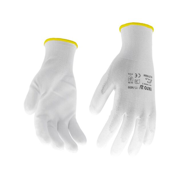 Перчатки YATO NYLON, размер 10 (YT-7470), фото , изображение 2 | SNABZHENIE.com.ua