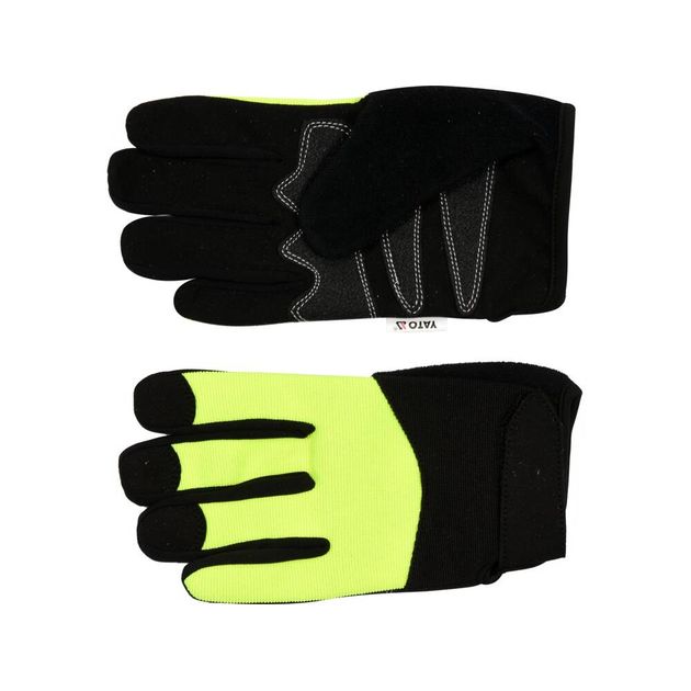 Перчатки YATO черно-желтые для сенсорных экранов, размер 9, фото , изображение 2 | SNABZHENIE.com.ua