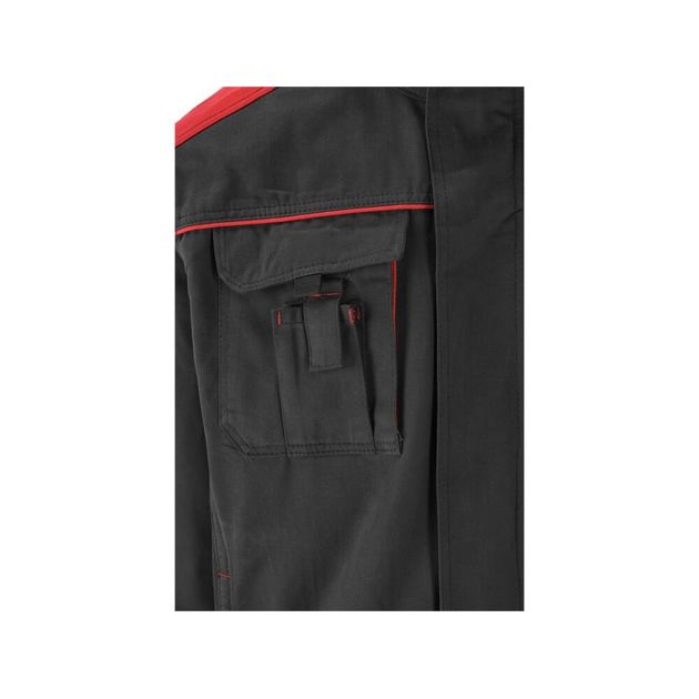 Куртка рабочая COMFY YATO XXL, черно-красная, 7 карманов, 100% хлопок, фото , изображение 8 | SNABZHENIE.com.ua