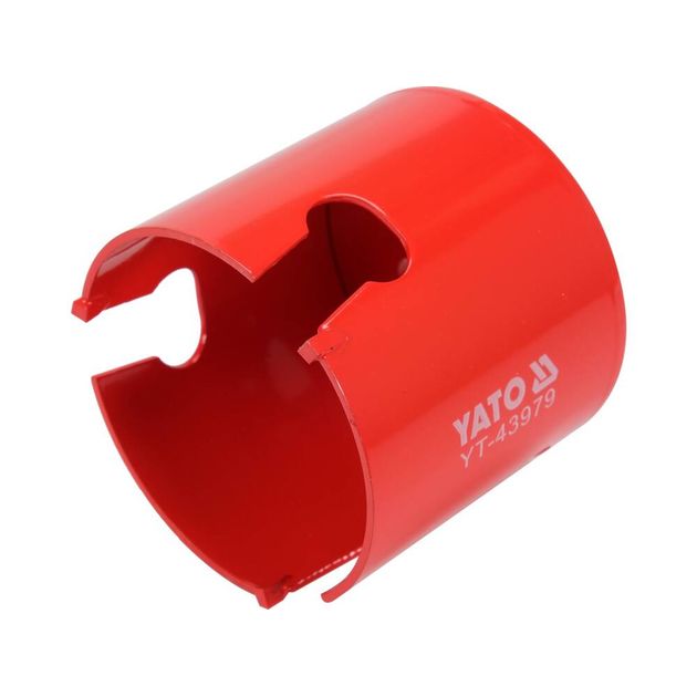 Сверло коронка по силікату, кераміці, плитах OSB YATO 68 x 60мм, 5/8 - 18UNF (YT-43979), фото , зображення 2 | SNABZHENIE.com.ua Сверло коронка по силікату, кераміці, плитах OSB YATO 68 x 60мм, 5/8 - 18UNF (YT-43979), фото , зображення 2 | SNABZHENIE.com.ua