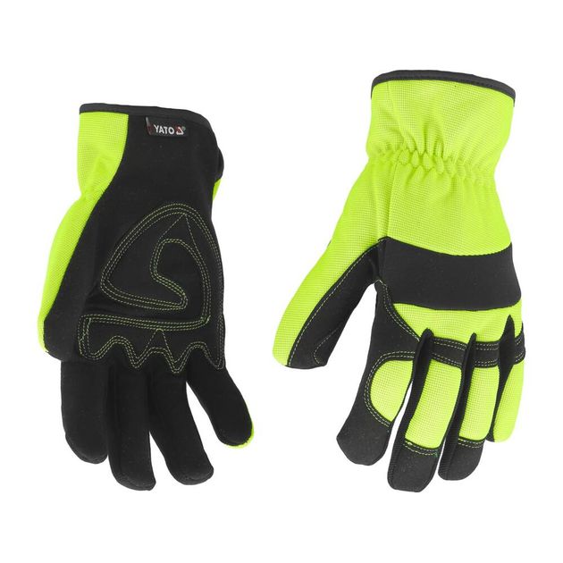Перчатки рабочие YATO, искусственная кожа + синтетика, р. 10 (YT-74668), фото , изображение 2 | SNABZHENIE.com.ua