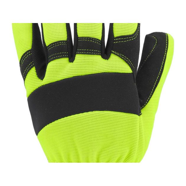 Перчатки рабочие YATO, искуственная кожа + синтетика, размер 9, фото , изображение 8 | SNABZHENIE.com.ua