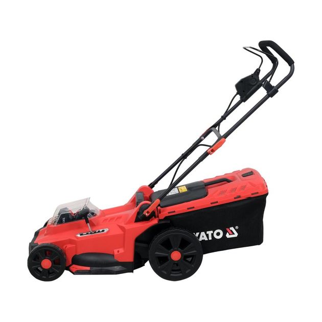 Газонокосарка YATO 4-колісна, акум. 2x Li-Ion 18В, 43см, 50л, фото , изображение 2 | SNABZHENIE.com.ua Газонокосарка YATO 4-колісна, акум. 2x Li-Ion 18В, 43см, 50л, фото , изображение 2 | SNABZHENIE.com.ua