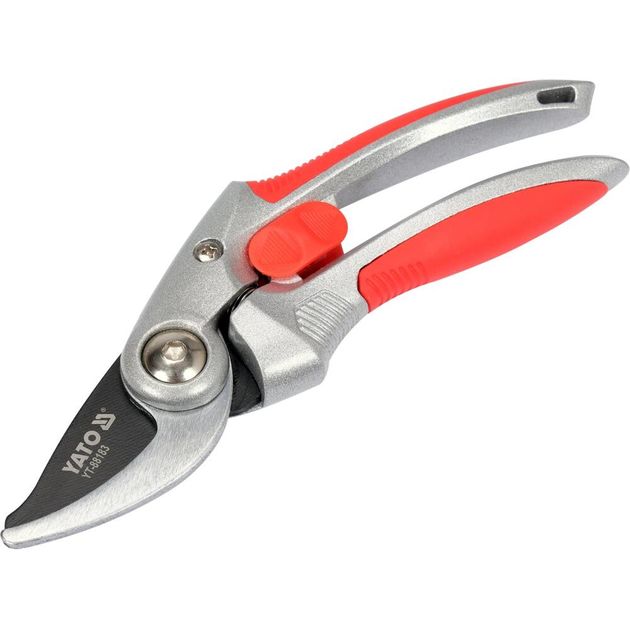 Сікатор YATO з округлими лезами, Ø гілок 20 мм, L 205 мм, алюм. руків'я, фото , изображение 4 | SNABZHENIE.com.ua