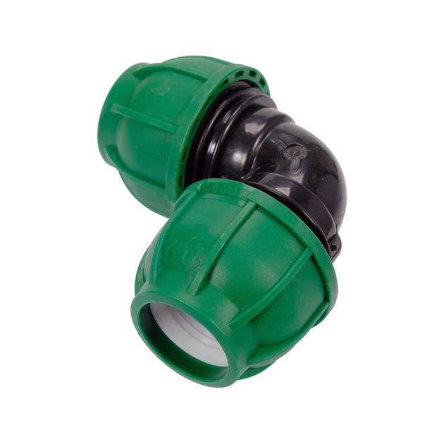 Колено 90° для пластиковых труб 32 мм FLO полипропилен, 1 MPa, фото , изображение 2 | SNABZHENIE.com.ua