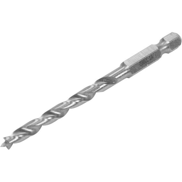 Сверло по дереву YATO 5x85 мм HEX 1/4 HSS 4241 (YT-33862), фото , изображение 2 | SNABZHENIE.com.ua