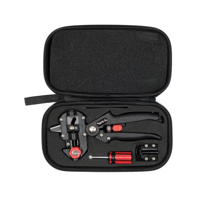 Сікатор YATO для щеплення з 2 функціями і 3 видами лез в футлярі, фото , изображение 2 | SNABZHENIE.com.ua