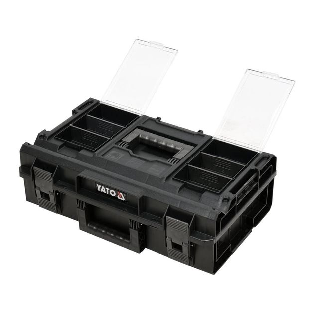 Модульный ящик для инструментов YATO YT-09166, 585x385x190 мм, пластик, фото , изображение 2 | SNABZHENIE.com.ua Модульный ящик для инструментов YATO YT-09166, 585x385x190 мм, пластик, фото , изображение 2 | SNABZHENIE.com.ua