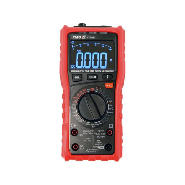 Мультиметр YATO TRUE RMS з LCD-екраном, діапазон 9999, фото , изображение 10 | SNABZHENIE.com.ua Мультиметр YATO TRUE RMS з LCD-екраном, діапазон 9999, фото , изображение 10 | SNABZHENIE.com.ua