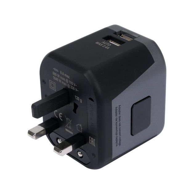 Розетка-адаптер електромережевий YATO 110-240 В, до 8 А з універсальним гніздом і USB., фото , зображення 8 | SNABZHENIE.com.ua Розетка-адаптер електромережевий YATO 110-240 В, до 8 А з універсальним гніздом і USB., фото , зображення 8 | SNABZHENIE.com.ua