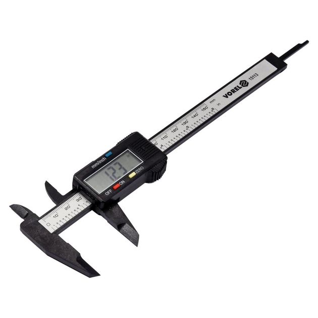 Штангенциркуль електронний VOREL l= 150 мм, роздільна здатн.- 0,1 мм, точність- 0,01 мм [25/100], фото , зображення 2 | SNABZHENIE.com.ua