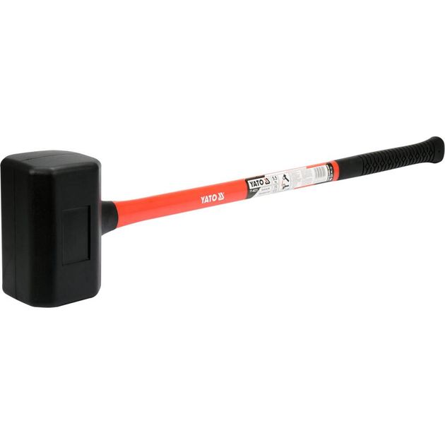 Молоток 5.5 кг безынерционный с резиновым обухом YATO (YT-46273), фото , изображение 2 | SNABZHENIE.com.ua Молоток 5.5 кг безынерционный с резиновым обухом YATO (YT-46273), фото , изображение 2 | SNABZHENIE.com.ua