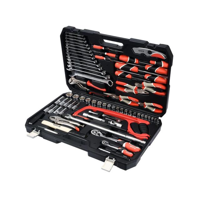 Набір інструментів, квадрат 1/2, 79 предметів YATO (YT-38911), фото , зображення 2 | SNABZHENIE.com.ua Набір інструментів, квадрат 1/2, 79 предметів YATO (YT-38911), фото , зображення 2 | SNABZHENIE.com.ua