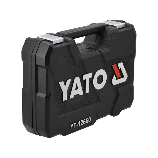 Набор головок и бит YATO 1/2", 1/4", 60 элементов, фото , изображение 8 | SNABZHENIE.com.ua