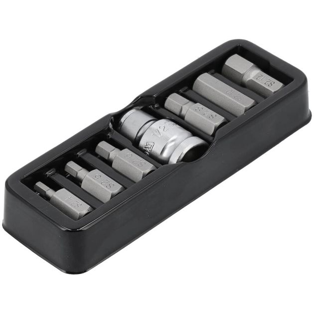 Набір насадок викруткових YATO "HEX", L= 30 мм, адаптер 1/2", 7 шт., фото , зображення 2 | SNABZHENIE.com.ua Набір насадок викруткових YATO "HEX", L= 30 мм, адаптер 1/2", 7 шт., фото , зображення 2 | SNABZHENIE.com.ua