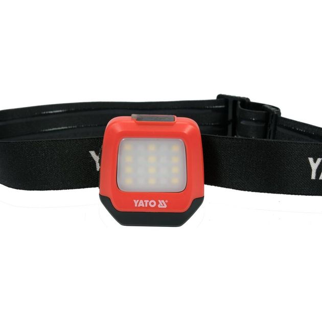 Ліхтар на чоло діодний 2в1 YATO з живленням від Li-Po акумулятора 3,7 В 500 мАгод, 200/150 Лм, USB зарядка, фото , зображення 2 | SNABZHENIE.com.ua
