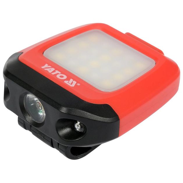 Ліхтар на чоло діодний 2в1 YATO з живленням від Li-Po акумулятора 3,7 В 500 мАгод, 200/150 Лм, USB зарядка, фото , зображення 10 | SNABZHENIE.com.ua