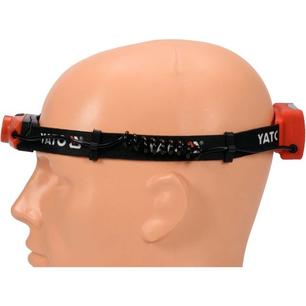 Ліхтар діодний на чоло YATO 3х ААА, 5 режимів світла + червоний позаду, фото , зображення 8 | SNABZHENIE.com.ua