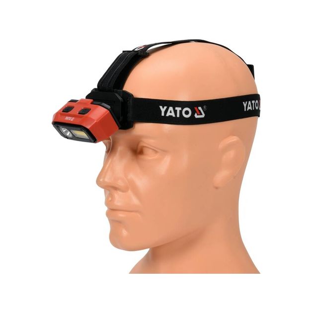 Ліхтар COB-діодний на чоло YATO з датчиком руху, живлення від Li-Ion акумулятора 3,7 В 2200 мАгод, 800 Lm, фото , зображення 6 | SNABZHENIE.com.ua