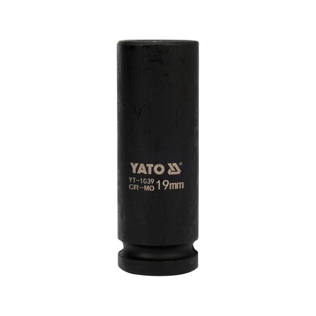 Головка торцевая ударная 6-гранная 1/2" 19 мм YATO (YT-1039), фото , изображение 2 | SNABZHENIE.com.ua Головка торцевая ударная 6-гранная 1/2" 19 мм YATO (YT-1039), фото , изображение 2 | SNABZHENIE.com.ua