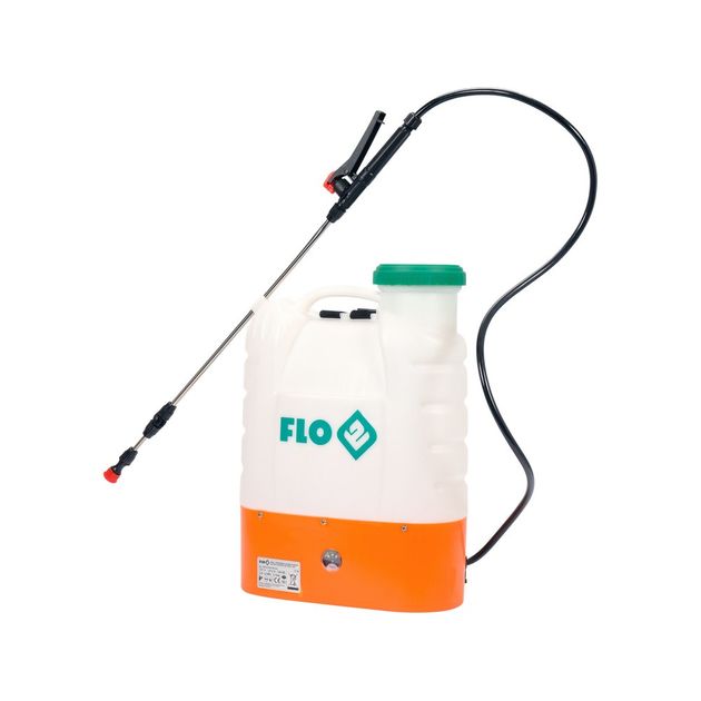 Оприскувач акумуляторний FLO ранцевий : 12В, 8 АГод, бак- 16 л, продукт.- 3 л/хв [1], фото , зображення 2 | SNABZHENIE.com.ua