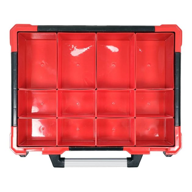 Органайзер пластиковый YATO на 12 ячеек, 490x420x115 мм, фото , изображение 8 | SNABZHENIE.com.ua