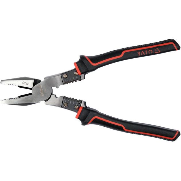 Плоскогубці комбіновані YATO 220 мм з ізольованими ручками, фото , зображення 2 | SNABZHENIE.com.ua