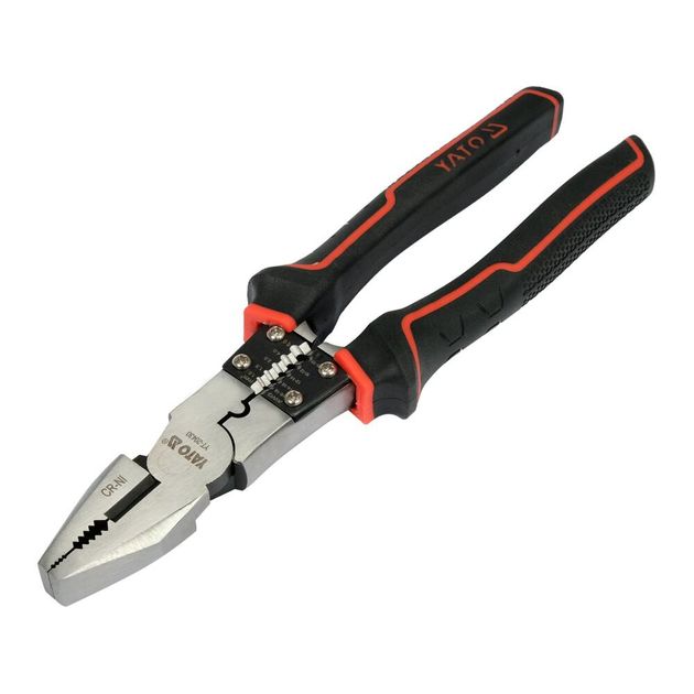 Плоскогубці комбіновані YATO 220 мм з ізольованими ручками, фото , зображення 4 | SNABZHENIE.com.ua
