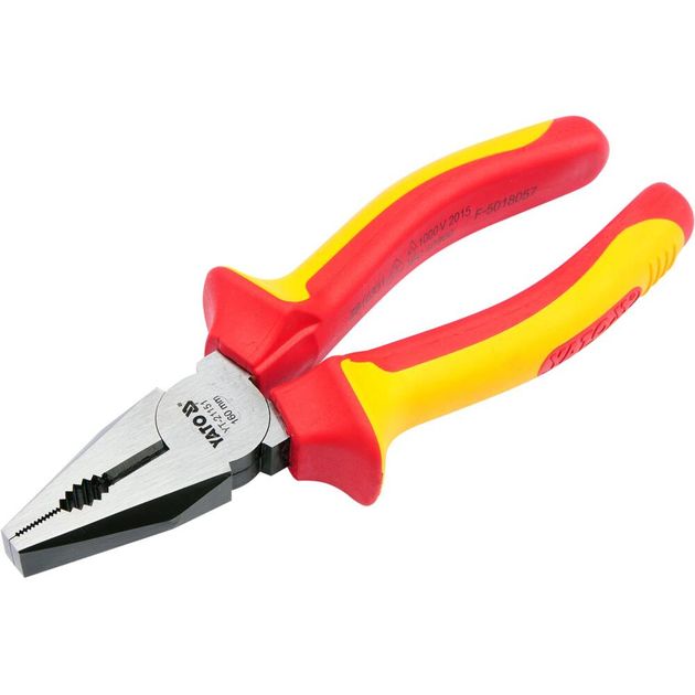 Плоскогубці комбіновані 160 мм, електромонтажні з ізоляцією 1000 V YATO (YT-21151), фото , зображення 2 | SNABZHENIE.com.ua Плоскогубці комбіновані 160 мм, електромонтажні з ізоляцією 1000 V YATO (YT-21151), фото , зображення 2 | SNABZHENIE.com.ua