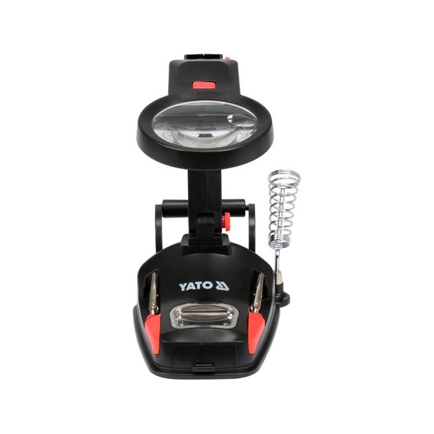 Лупа на штативе, ABS-пластик, 2 линзы 3x/45x, 125x160 мм, подсветка, фото , изображение 4 | SNABZHENIE.com.ua