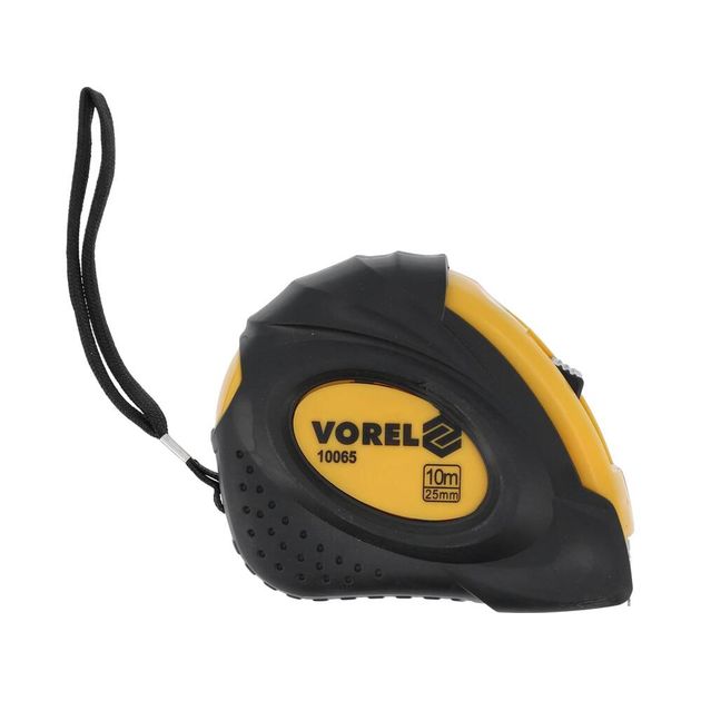 Рулетка VOREL 10 м, 25 мм, 2 фиксатора, фото , изображение 2 | SNABZHENIE.com.ua