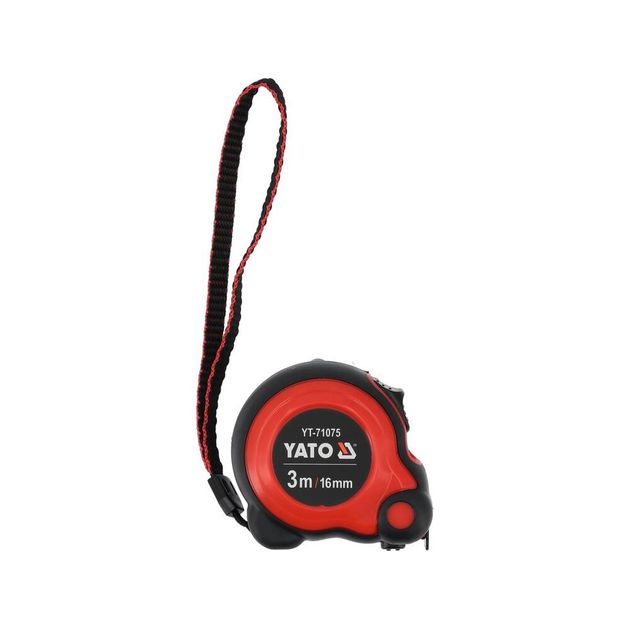 Рулетка YATO 3 м x 16 мм, сталь, нейлоновое покрытие, двойная блокировка, фото , изображение 2 | SNABZHENIE.com.ua
