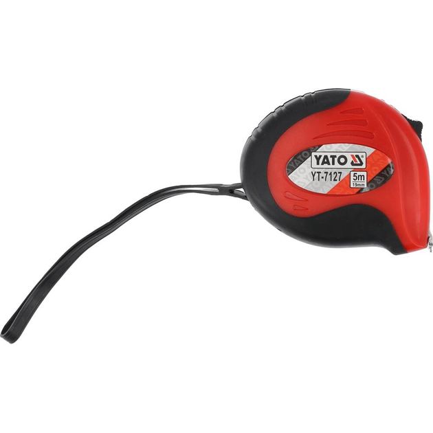 Рулетка YATO 5 м x 19 мм с магнитным наконечником и нейлоновым покрытием, фото , изображение 2 | SNABZHENIE.com.ua