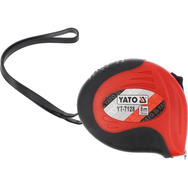 Рулетка YATO с магнитным наконечником, 8 м, 25 мм, нейлоновая, фото , изображение 2 | SNABZHENIE.com.ua Рулетка YATO с магнитным наконечником, 8 м, 25 мм, нейлоновая, фото , изображение 2 | SNABZHENIE.com.ua