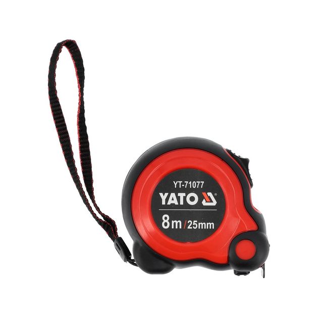 Рулетка YATO 8 м x 25 мм, сталь, нейлон, двойная блокировка, фото , изображение 2 | SNABZHENIE.com.ua Рулетка YATO 8 м x 25 мм, сталь, нейлон, двойная блокировка, фото , изображение 2 | SNABZHENIE.com.ua