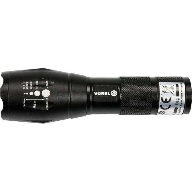 Ліхтар VOREL CREE XP-E, 5 Вт, 3 режими, 280lm, 3xAAA, Ø40мм, l=135мм, фото , изображение 5 | SNABZHENIE.com.ua Ліхтар VOREL CREE XP-E, 5 Вт, 3 режими, 280lm, 3xAAA, Ø40мм, l=135мм, фото , изображение 5 | SNABZHENIE.com.ua