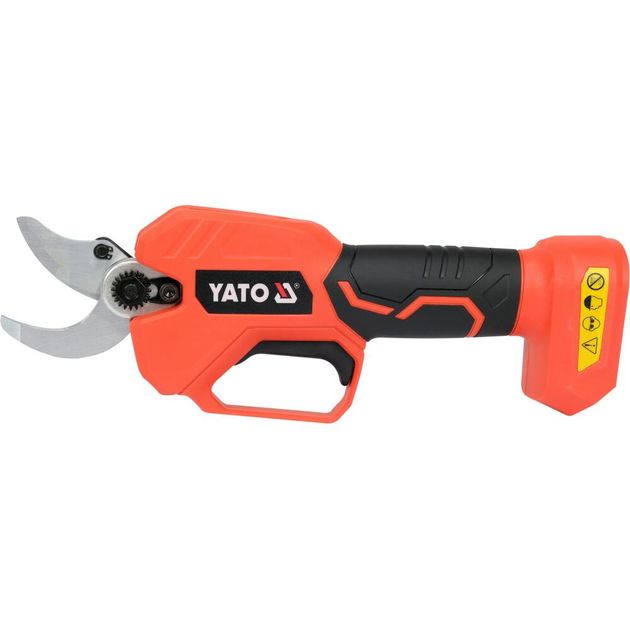 Сучкоріз акумуляторний YATO Li-Ion 18В, 2 АГод, до гілок Ø≤ 30 мм зі швидкою зарядкою, фото , зображення 6 | SNABZHENIE.com.ua Сучкоріз акумуляторний YATO Li-Ion 18В, 2 АГод, до гілок Ø≤ 30 мм зі швидкою зарядкою, фото , зображення 6 | SNABZHENIE.com.ua