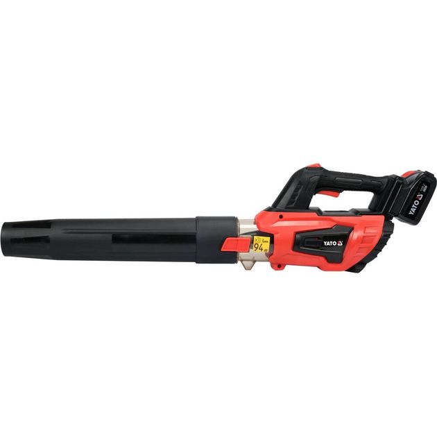Акумуляторная воздуходувка YATO: Li-Ion 18 В, 4 Ач, 400-570 м³/ч, фото , изображение 2 | SNABZHENIE.com.ua Акумуляторная воздуходувка YATO: Li-Ion 18 В, 4 Ач, 400-570 м³/ч, фото , изображение 2 | SNABZHENIE.com.ua