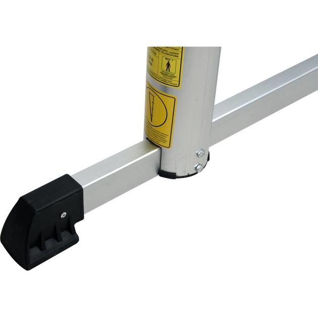 Драбина розтяжна телескопічна VOREL, 13 сходин, h=3.8 м, макс. вага 150 кг, з алюмінію, фото , зображення 6 | SNABZHENIE.com.ua