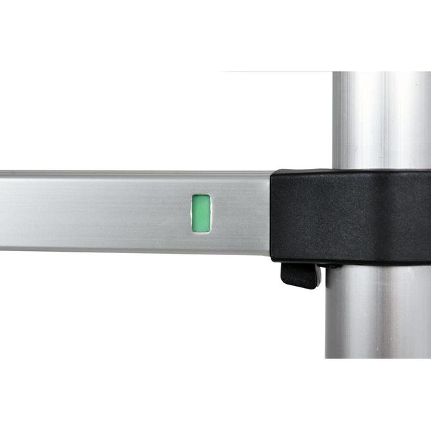 Драбина розтяжна телескопічна VOREL, 13 сходин, h=3.8 м, макс. вага 150 кг, з алюмінію, фото , зображення 10 | SNABZHENIE.com.ua