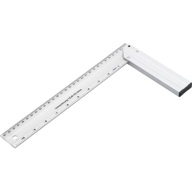 Кутник столярний VOREL : L= 300 мм. алюмінієвий [10/40], фото , зображення 2 | SNABZHENIE.com.ua