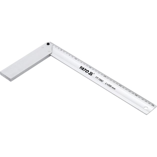 Уголок столярний алюмінієвий YATO l = 350 мм (YT-7082), фото , зображення 2 | SNABZHENIE.com.ua