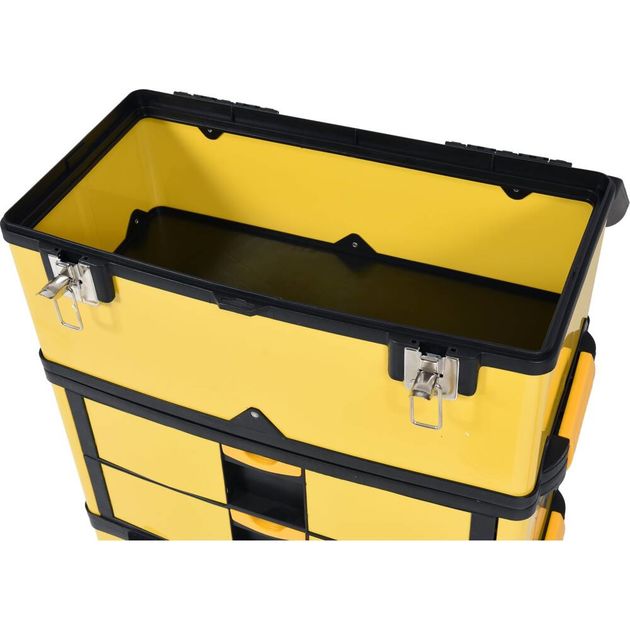 Ящик для инструментов пластиковый VOREL на 2 колесах, 3 секции, 57х37х84.5 см, фото , изображение 12 | SNABZHENIE.com.ua Ящик для инструментов пластиковый VOREL на 2 колесах, 3 секции, 57х37х84.5 см, фото , изображение 12 | SNABZHENIE.com.ua