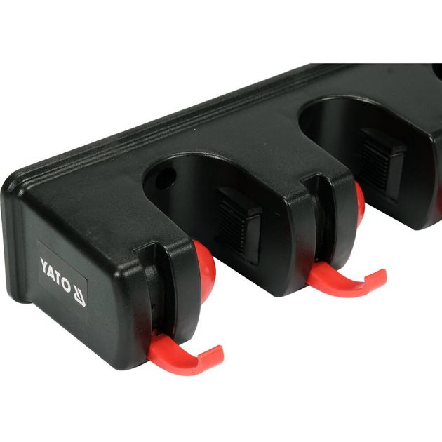 Вішалка YATO для інвентарю, 6 гаків, 5 комірок, 18х32 мм, фото , изображение 5 | SNABZHENIE.com.ua